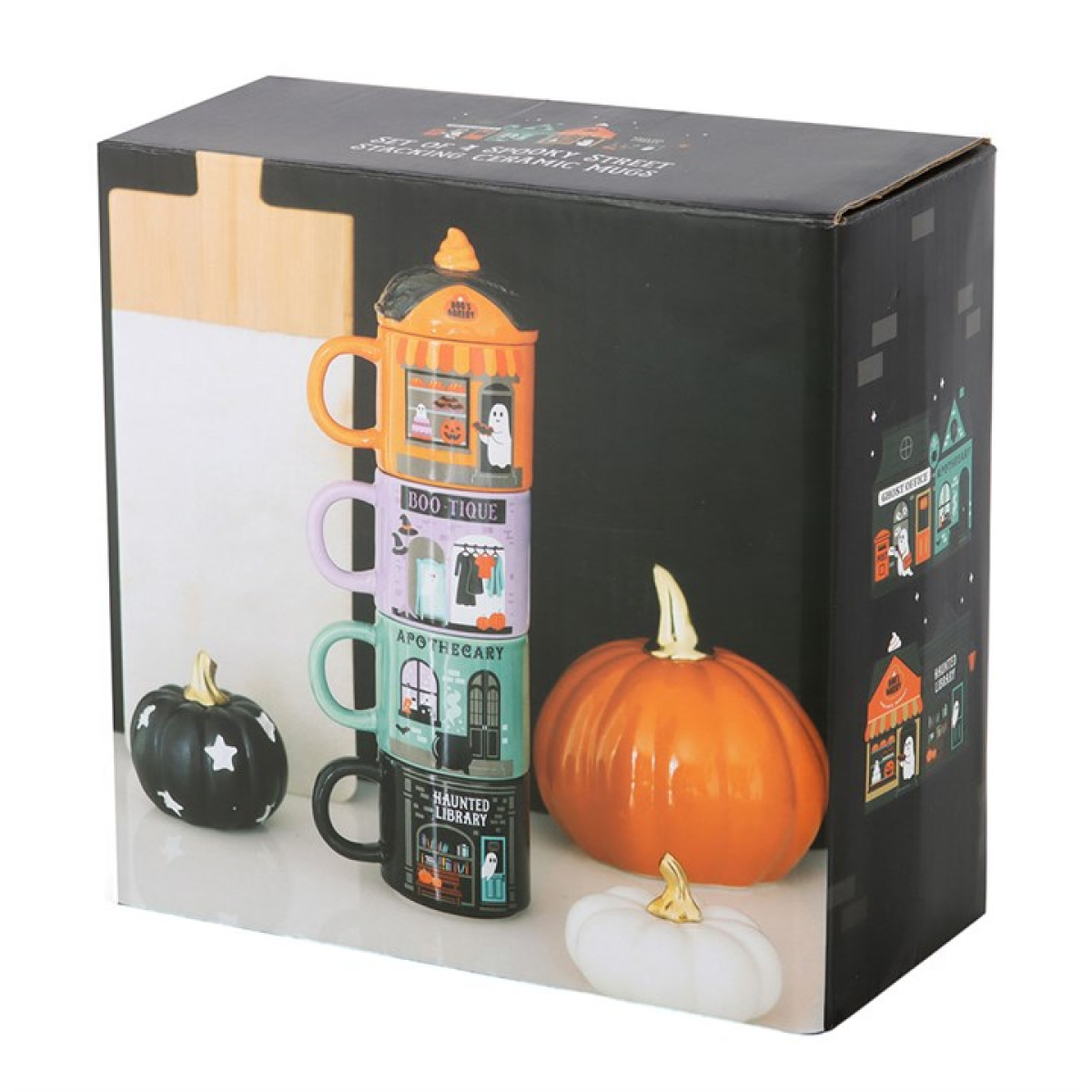 Spooky Street Stacking Mug Set N/A