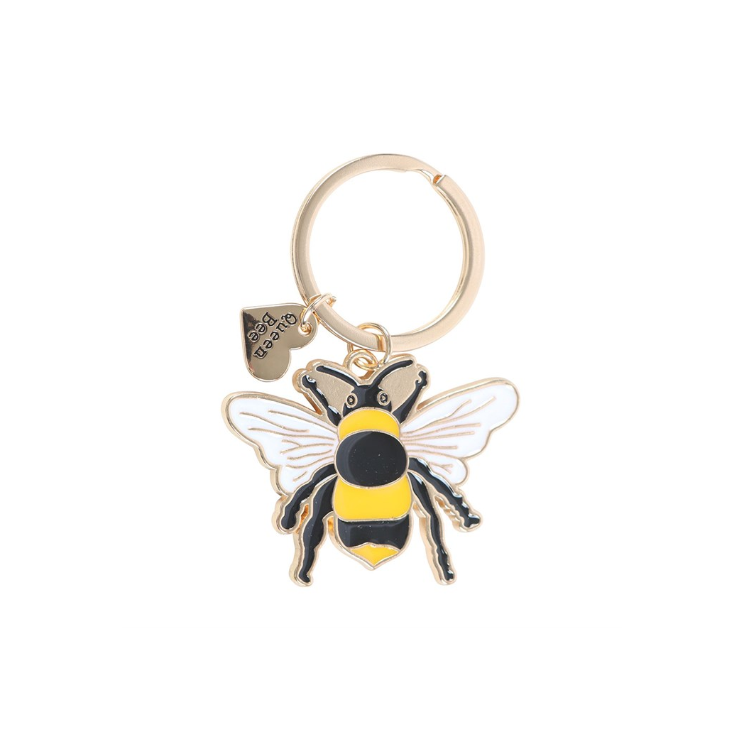 Queen Bee Enamel Keyring N/A