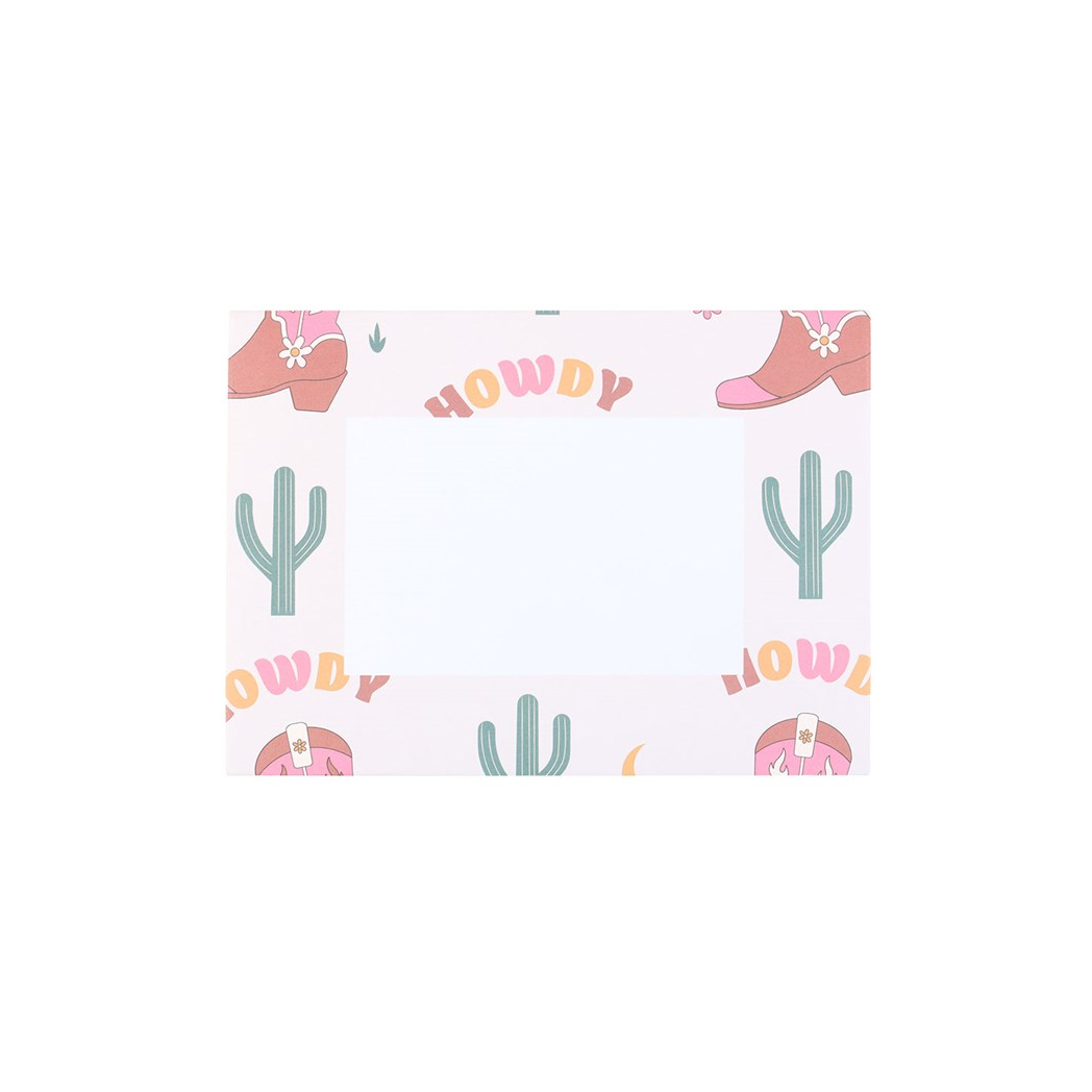 Cowboy Boot Necklace on Greeting Card N/A