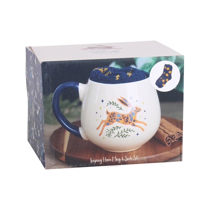 Leaping Hare Mug and Socks Set N/A