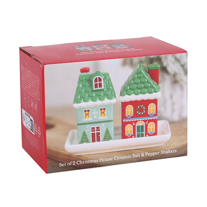 Christmas House Salt and Pepper Shakers N/A