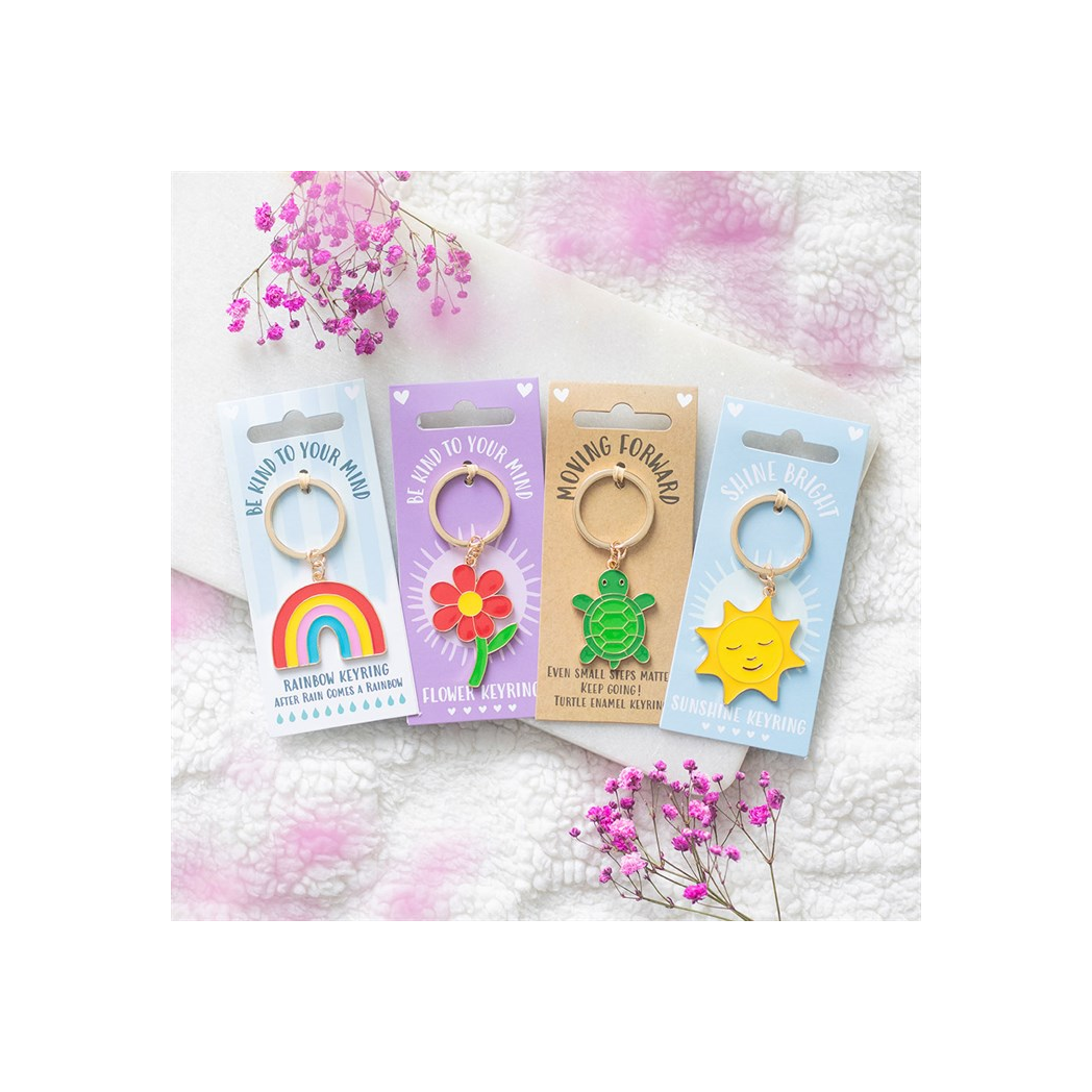 Be Kind to Your Mind Flower Keyring N/A