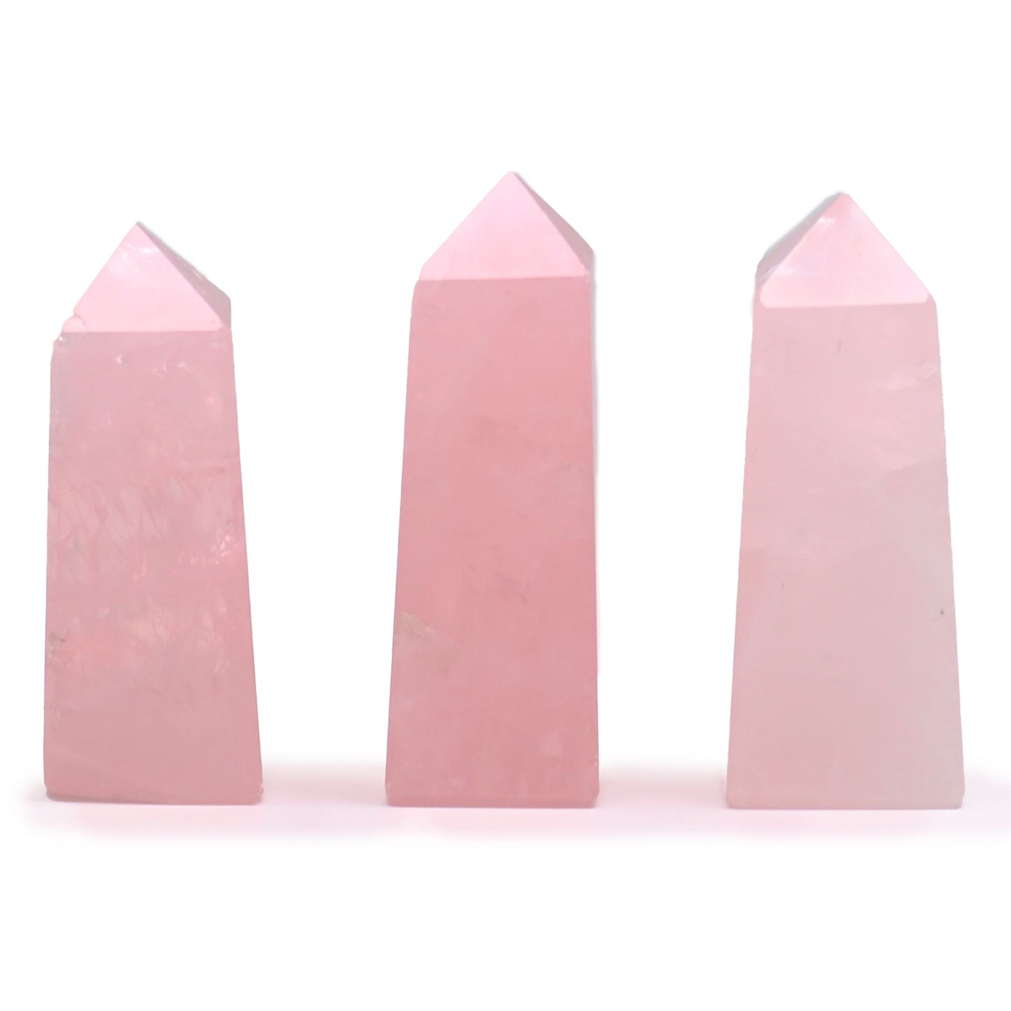Gemstone Obelisk Point approx 5cm - Rose Quartz AW Dropship UK