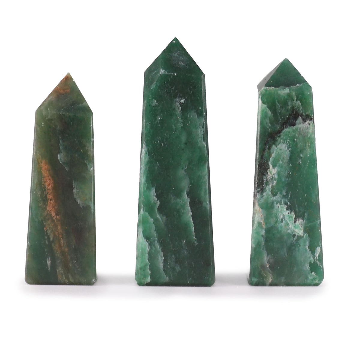 Gemstone Obelisk Point approx 5cm - Indian Jade AW Dropship UK