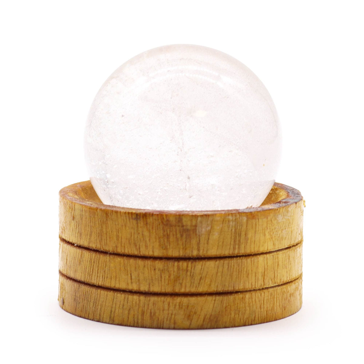 Gemstone Sphere 50mm - Clear Quartz with Stand AW Dropship UK