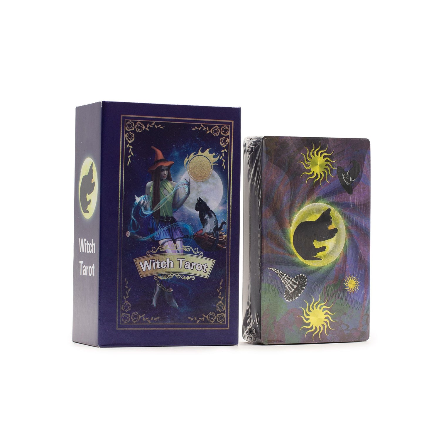 Purple Foil Tarot Card Set - Witch Tarot - with booklet AW Dropship UK
