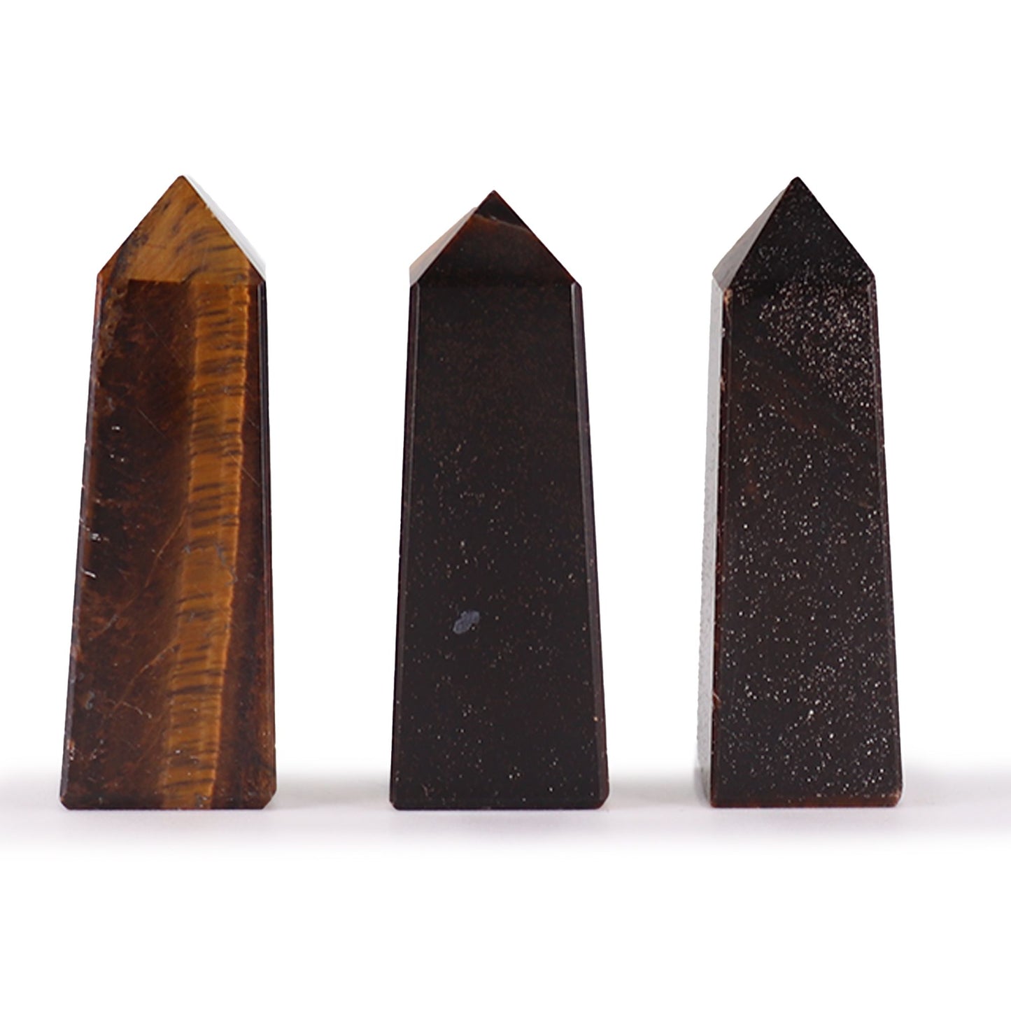 Gemstone Obelisk Point approx 5cm - Tiger Eye AW Dropship UK