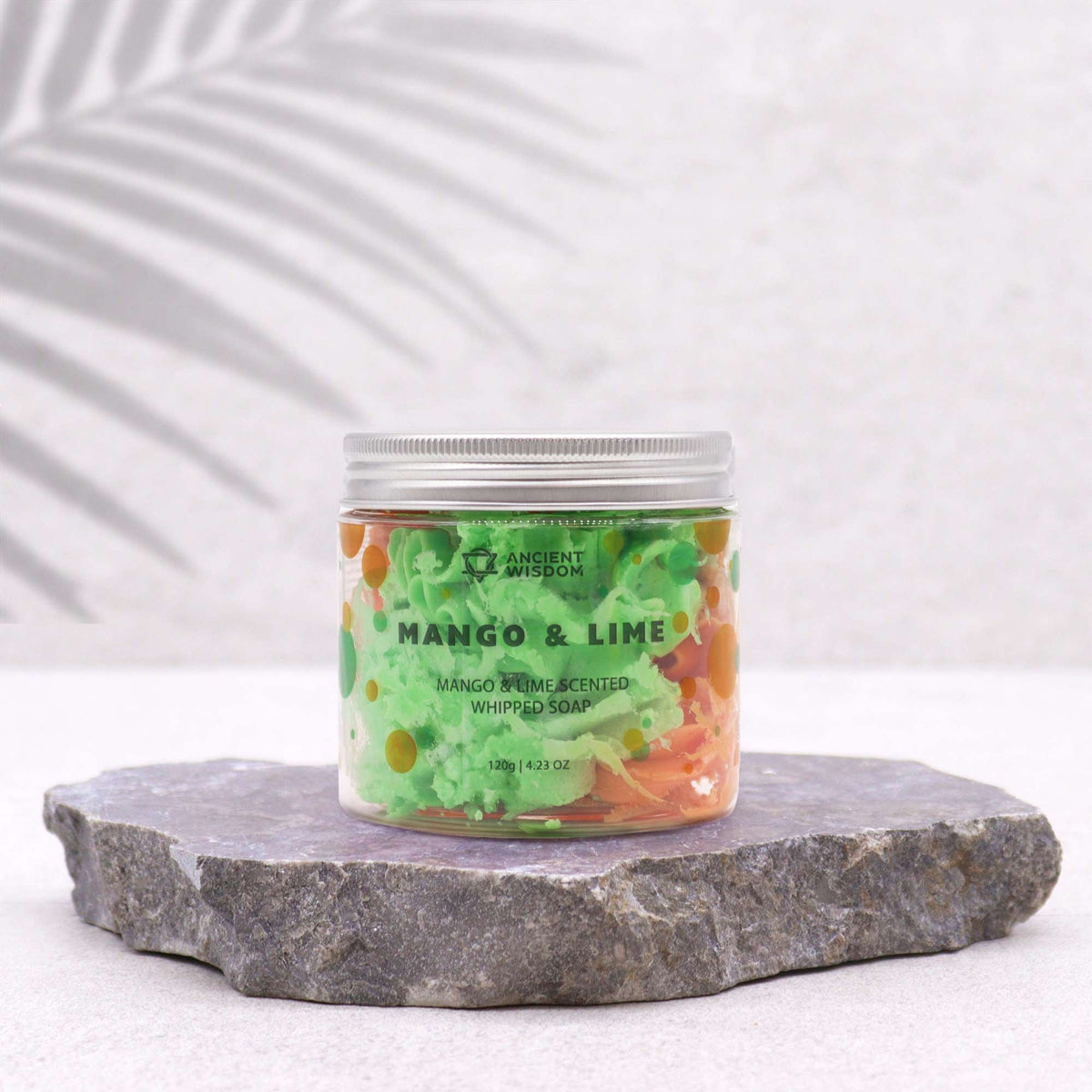Mango lime whipped soap for bath and shower