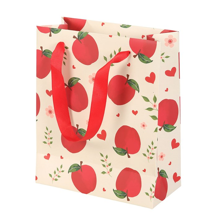 23cm Medium Apple Print Gift Bag N/A