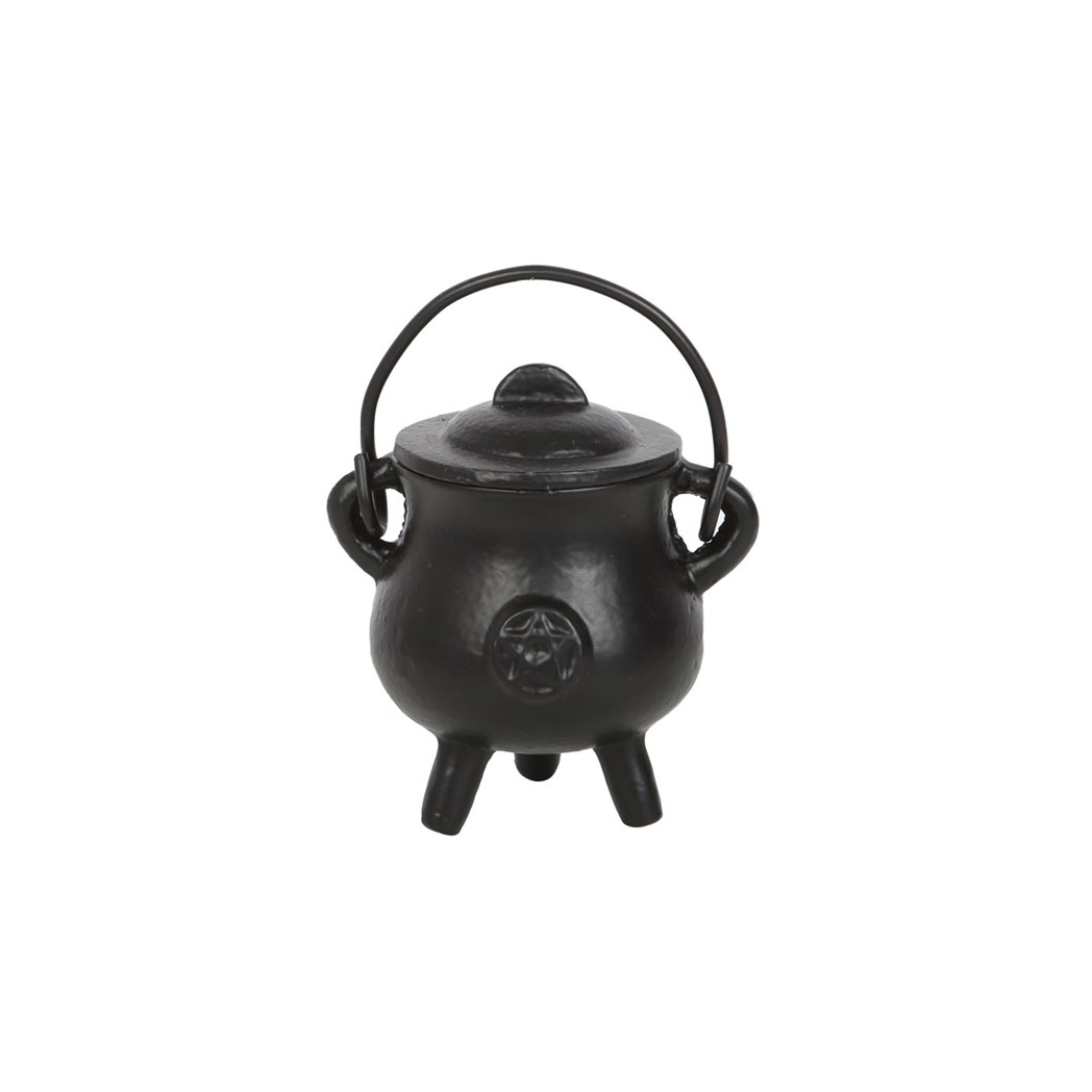 7.5cm Smooth Cast Iron Cauldron with Pentagram N/A