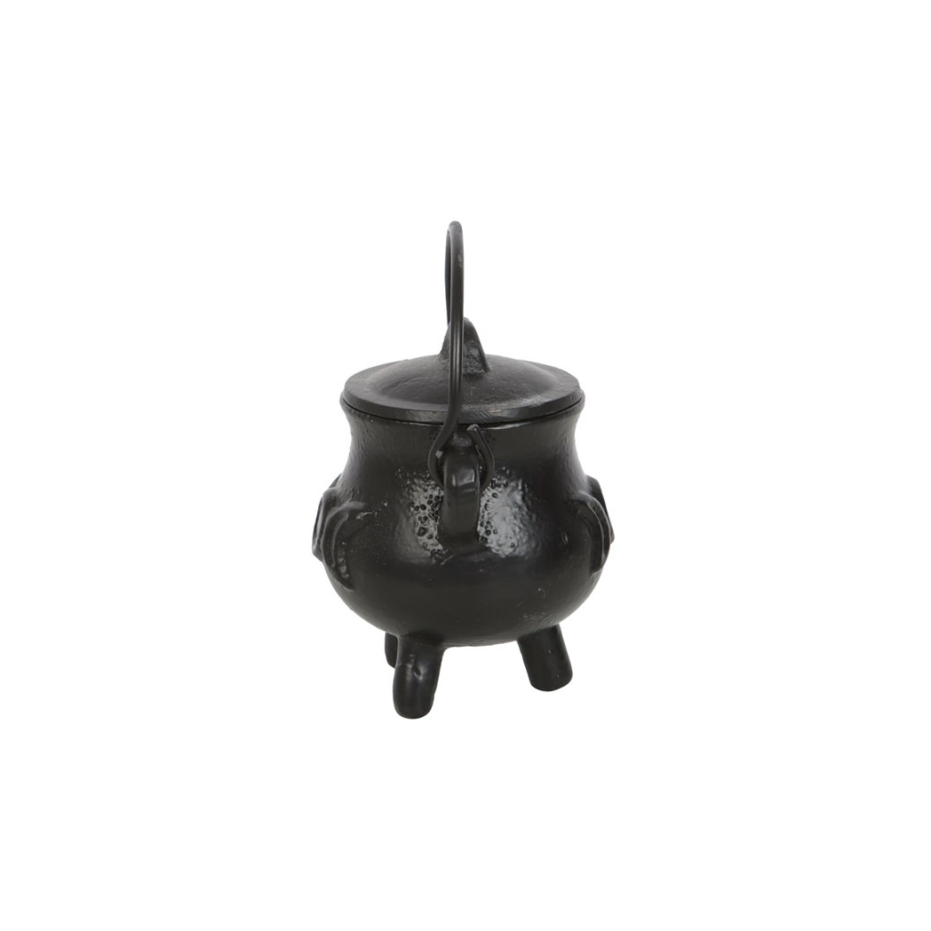 7.5cm Cast Iron Cauldron with Triple Moon N/A