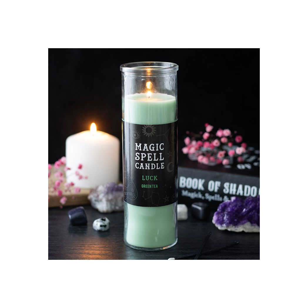 Luck Green Tea Magic Spell Tube Candle N/A