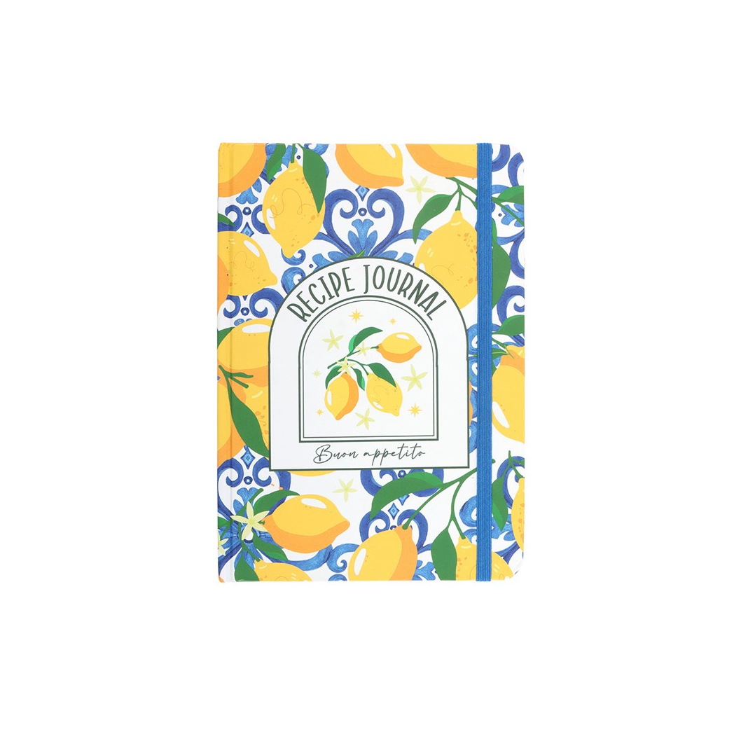Italian Lemon Print A5 Recipe Journal N/A