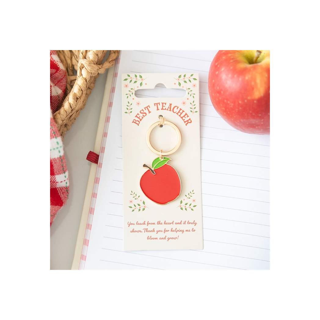 Best Teacher Apple Keyring N/A