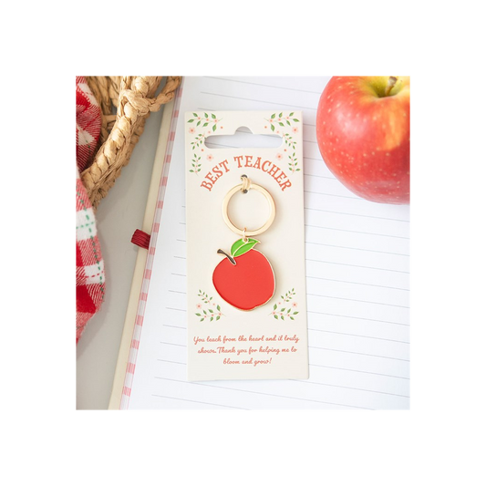 Best Teacher Apple Keyring N/A