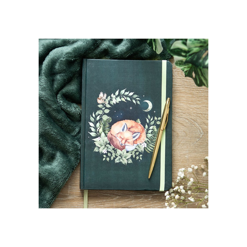 Green Sleeping Fox A5 Notebook N/A