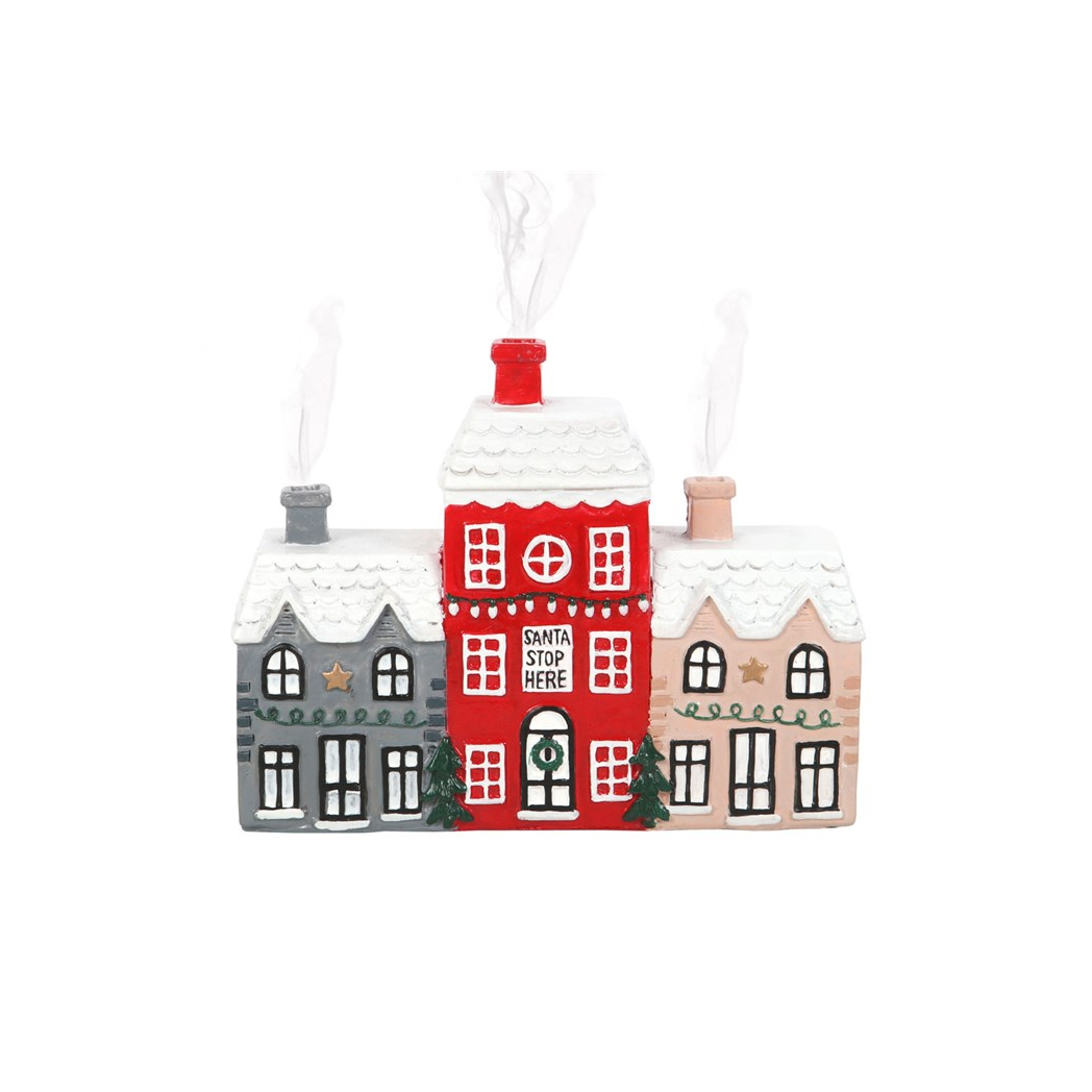 Christmas Village Incense Cone Holder N/A
