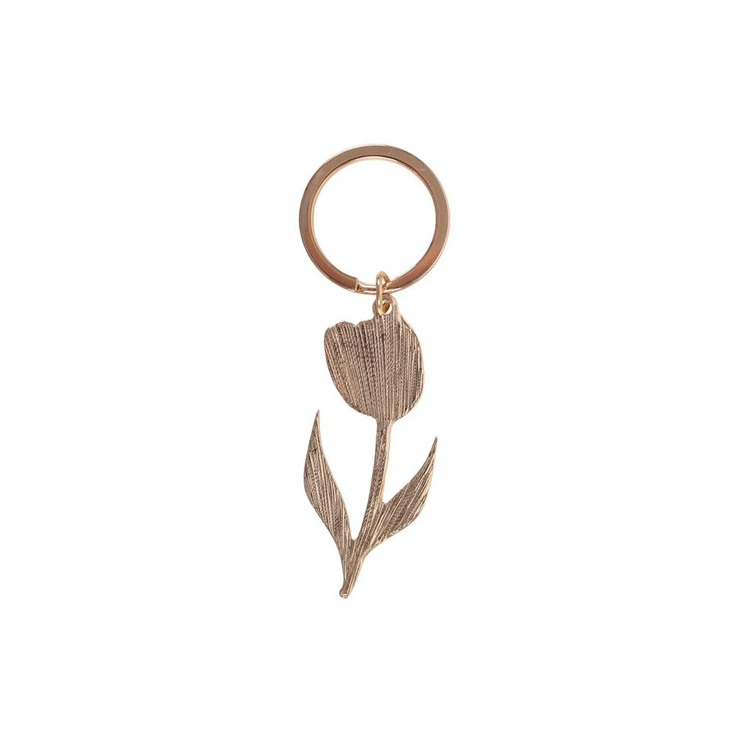 White Tulip Keyring