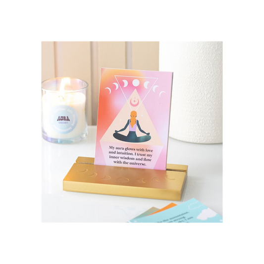 Aura Affirmation Cards with Wooden Stand N/A