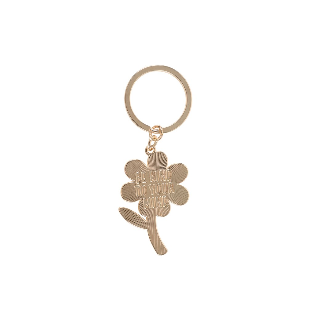 Be Kind to Your Mind Flower Keyring N/A