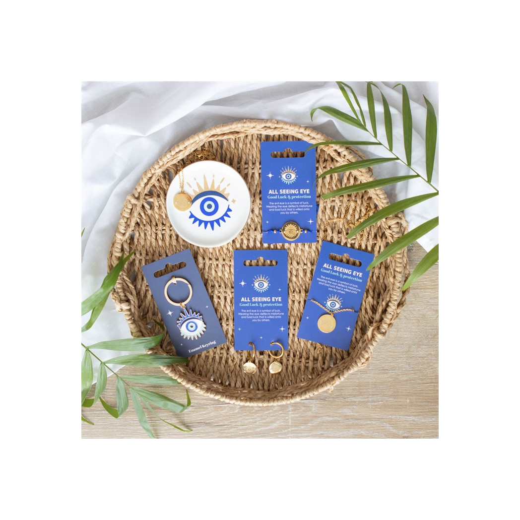 All Seeing Eye Necklace & Dish Gift Set N/A