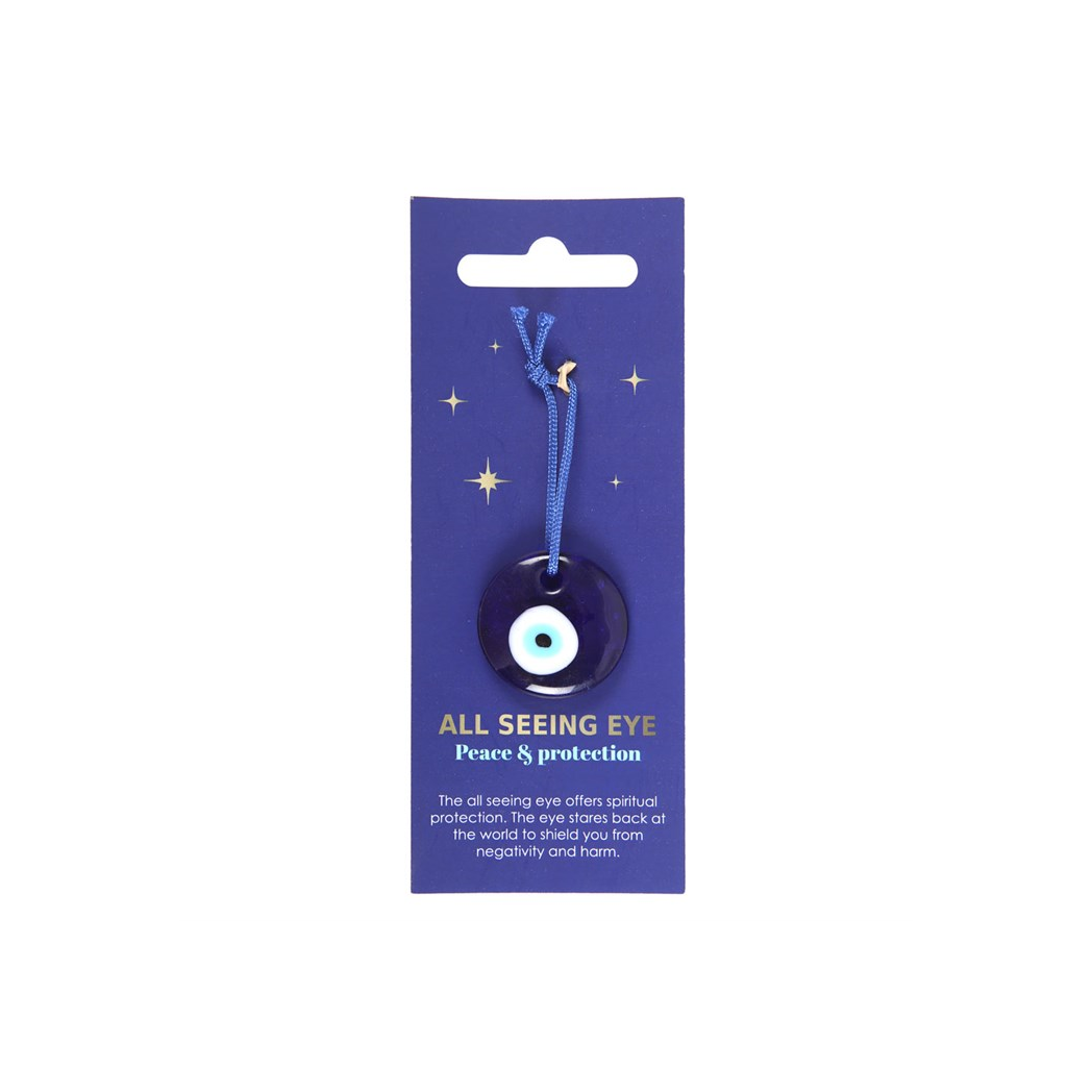Glass All Seeing Eye Protection Charm N/A