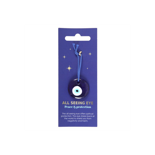 Glass All Seeing Eye Protection Charm N/A