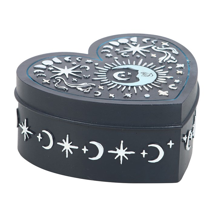 Blue Moon Heart Trinket Box N/A