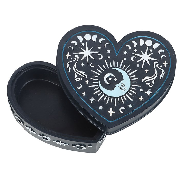 Blue Moon Heart Trinket Box N/A