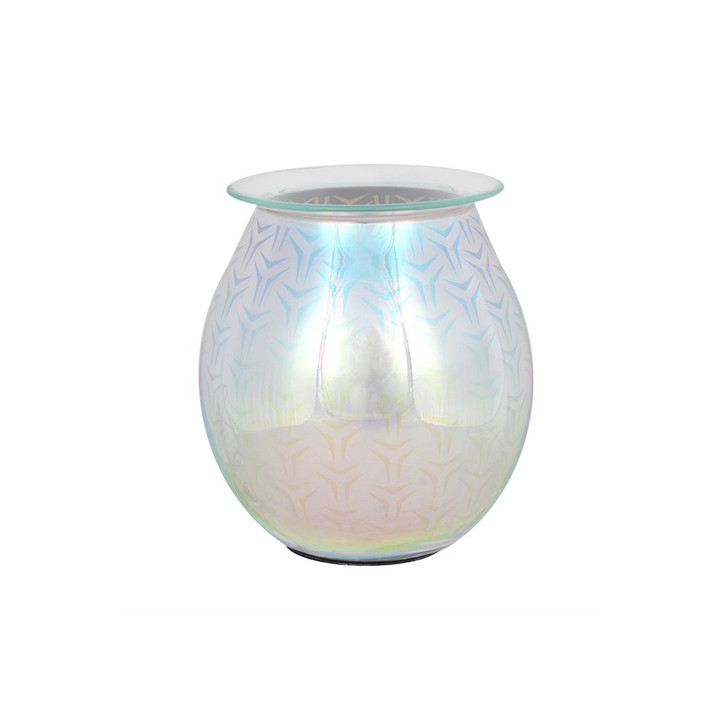 Colourful 3D geometric electric oil burner close up