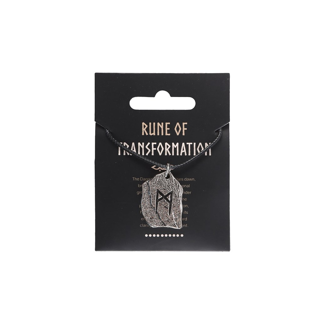 Rune of Transformation Viking Cord Necklace N/A