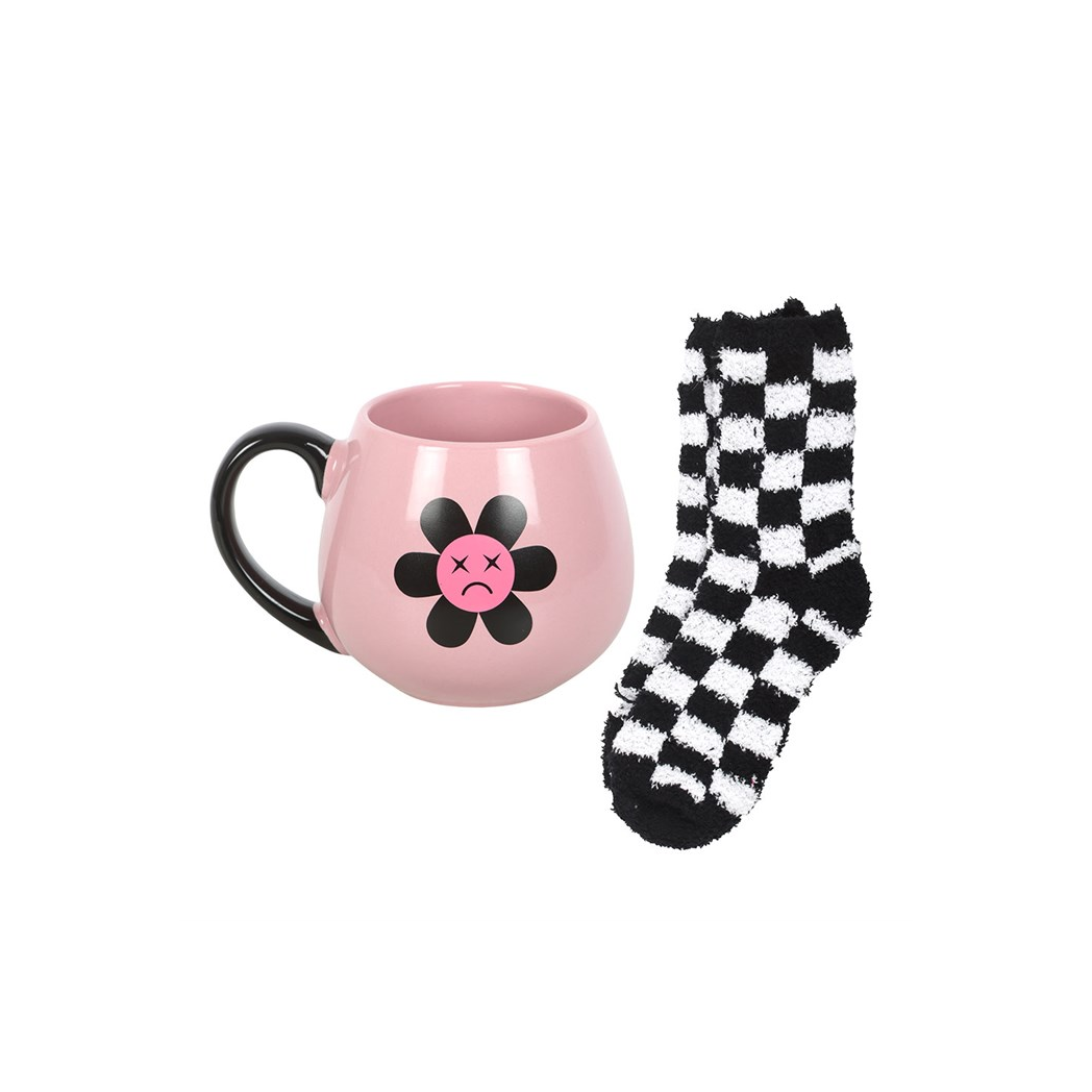 Sad Flower Mug and Socks Set N/A