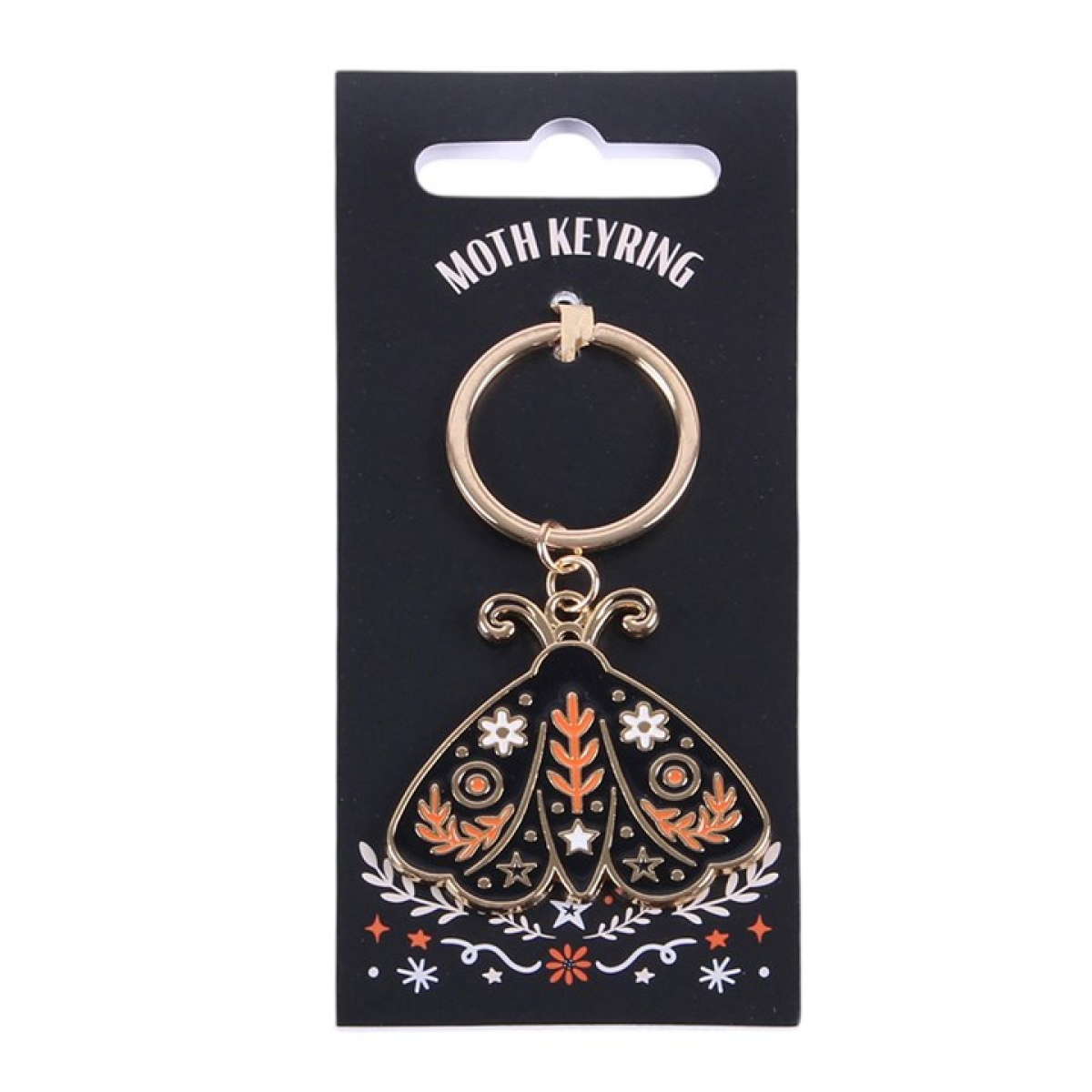 Folk Moth Keyring N/A