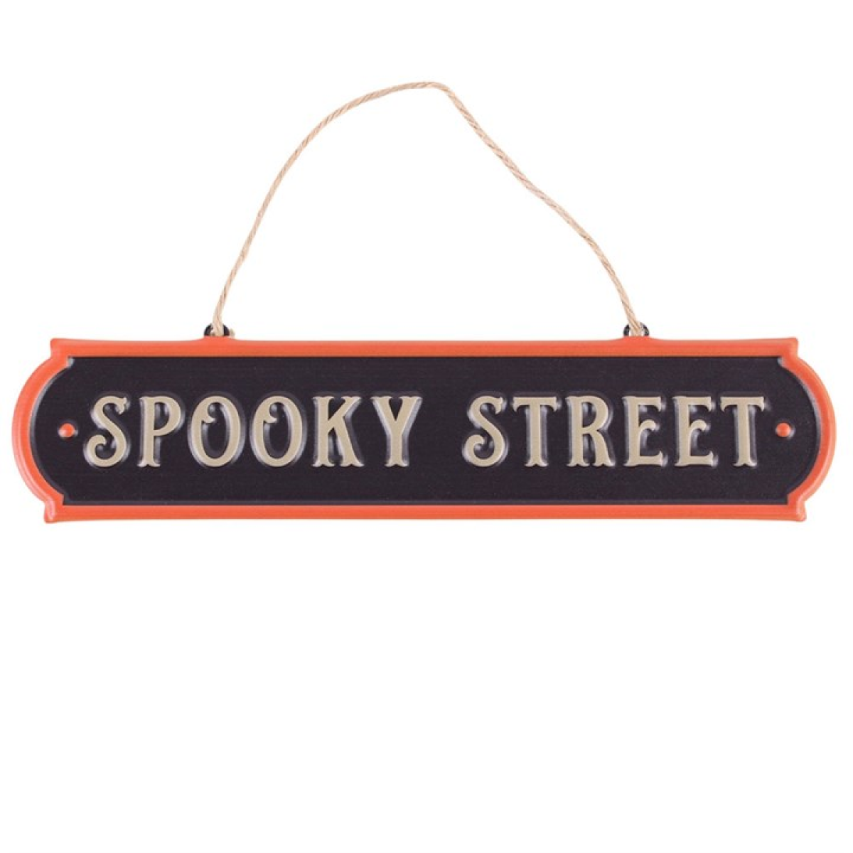 Spooky Street Hanging Metal Sign N/A