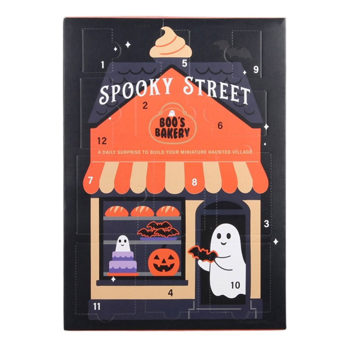 Halloween advent calendar with spooky surprise compartments