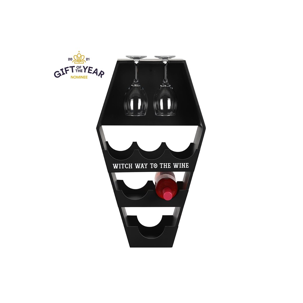 Coffin Wine Shelf N/A