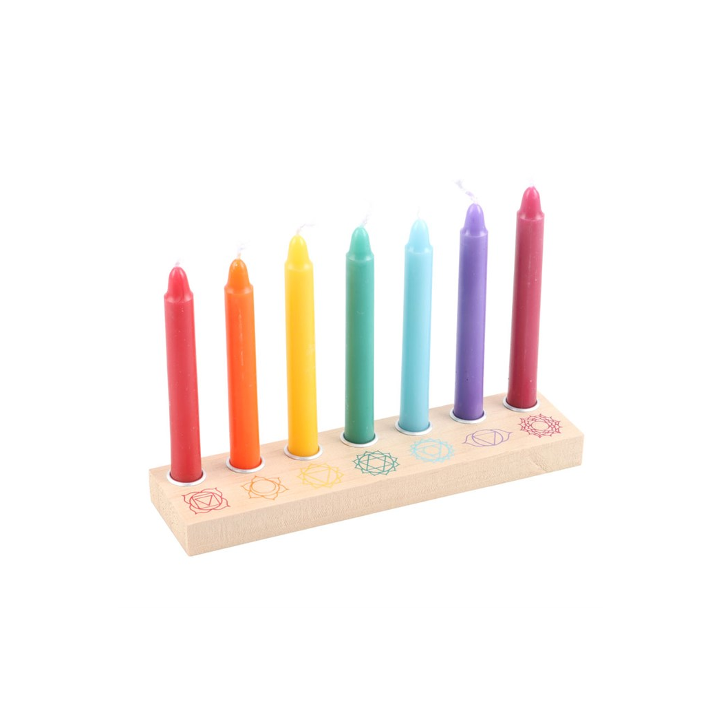 Chakra Energy Candle and Crystal Gift Set N/A