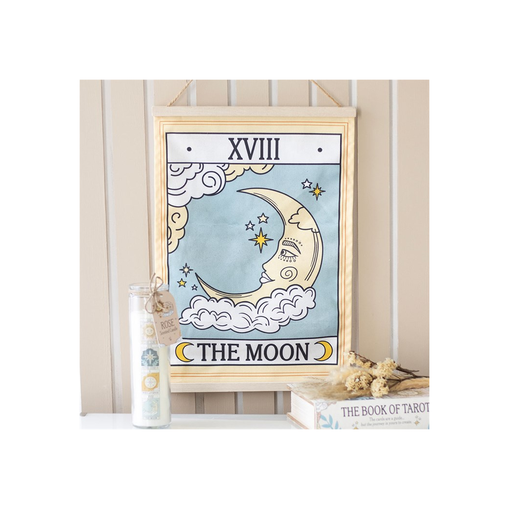 The Moon Vintage Tarot Wall Hanging N/A