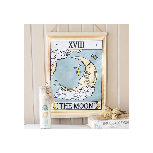 The Moon Vintage Tarot Wall Hanging N/A