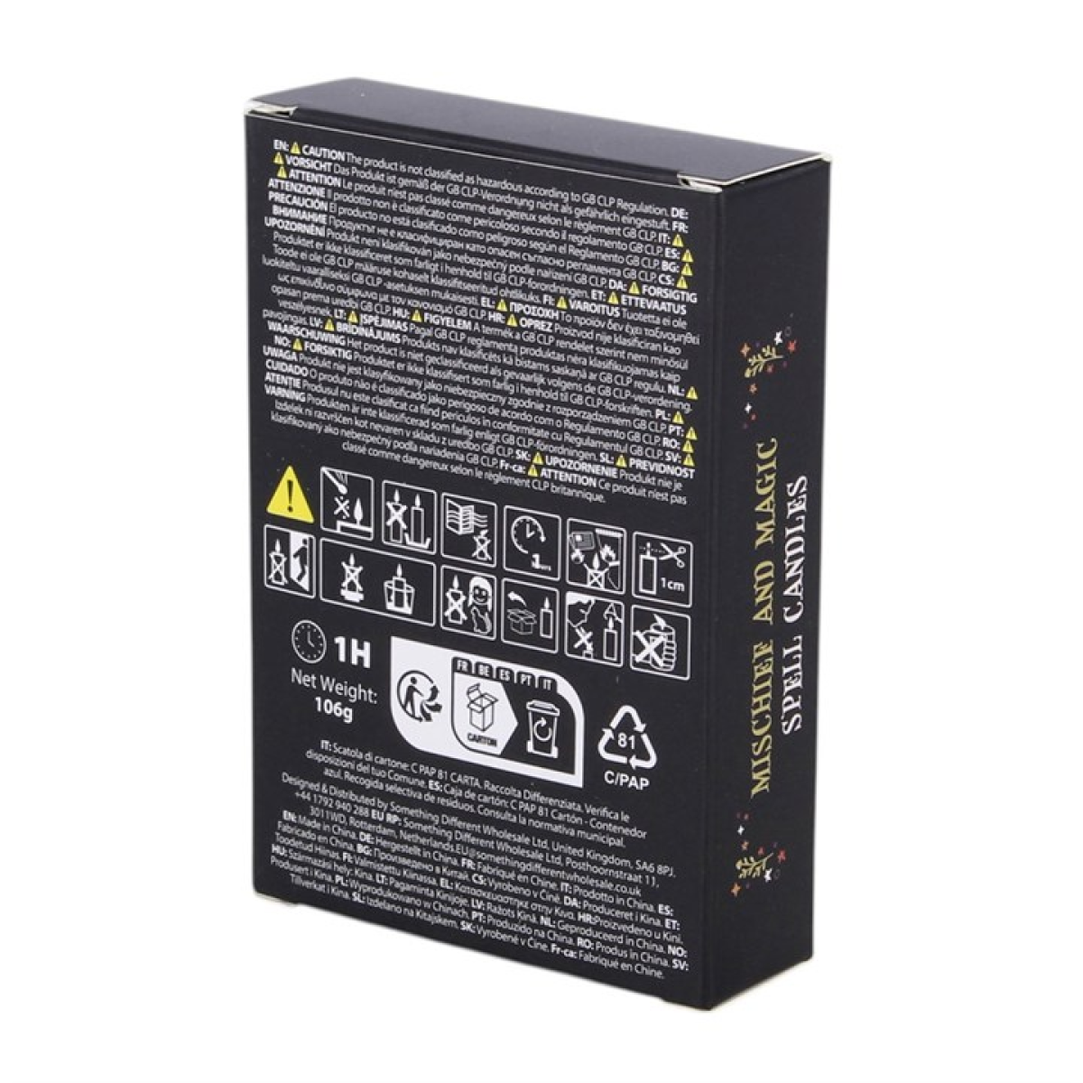 Pack of 12 Mischief and Magic Spell Candles N/A