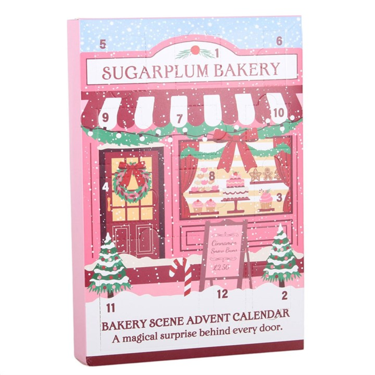 Pastel Sugarplum Bakery Christmas countdown calendar