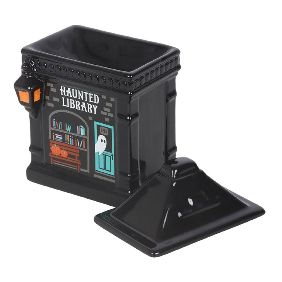 Spooky haunted library oil burner for home fragrance