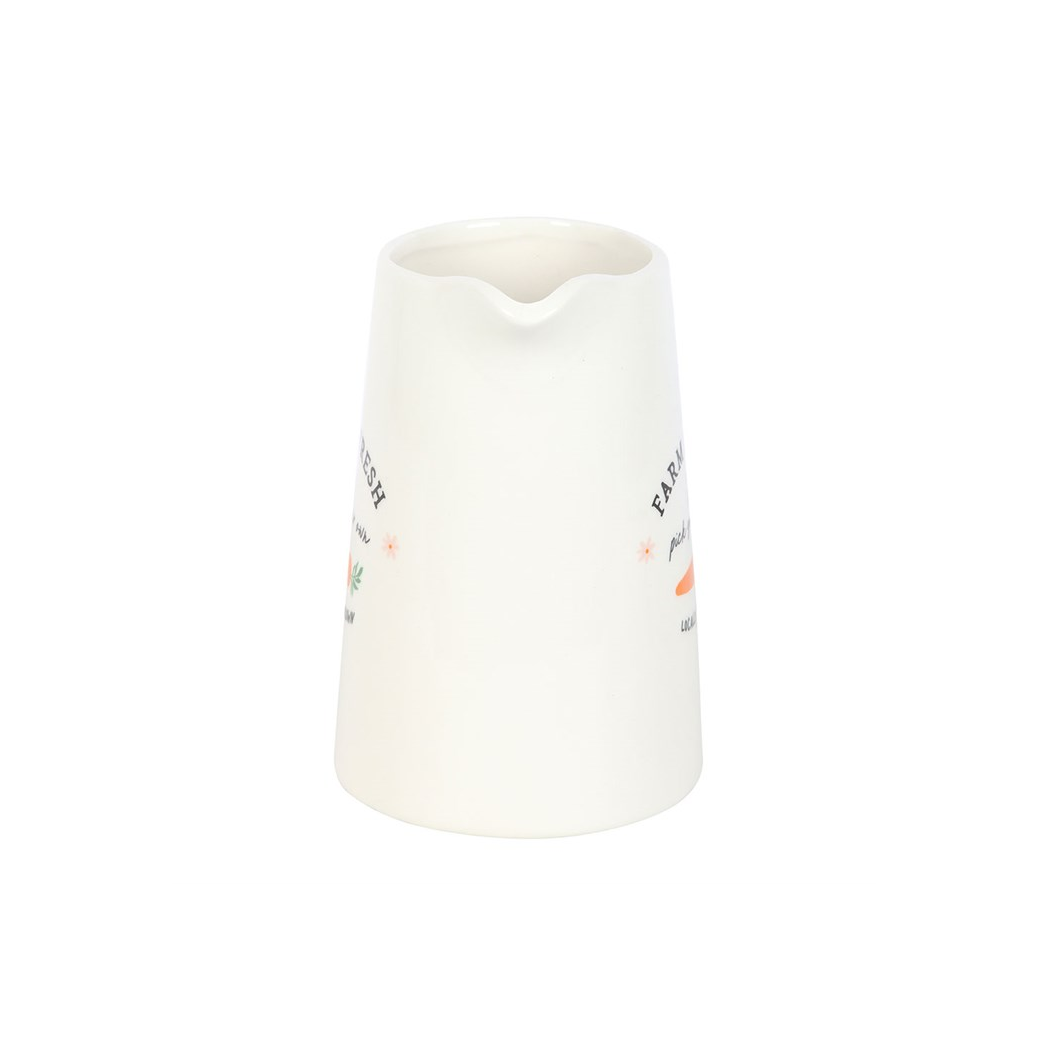 Farm Fresh Carrot Patch Ceramic Flower Jug N/A