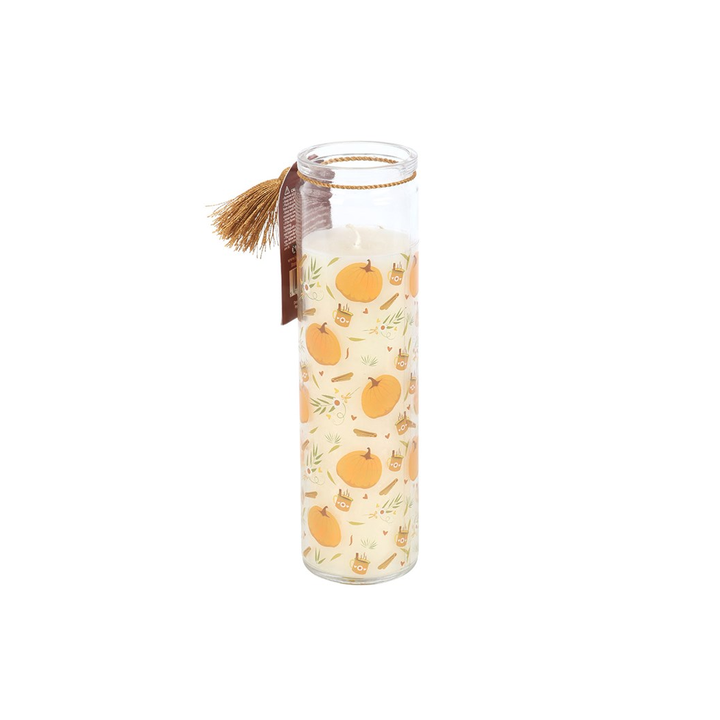 Pumpkin Print Tube Candle N/A