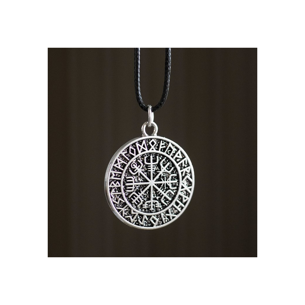 Vegvisir Viking Compass Viking Cord Necklace N/A