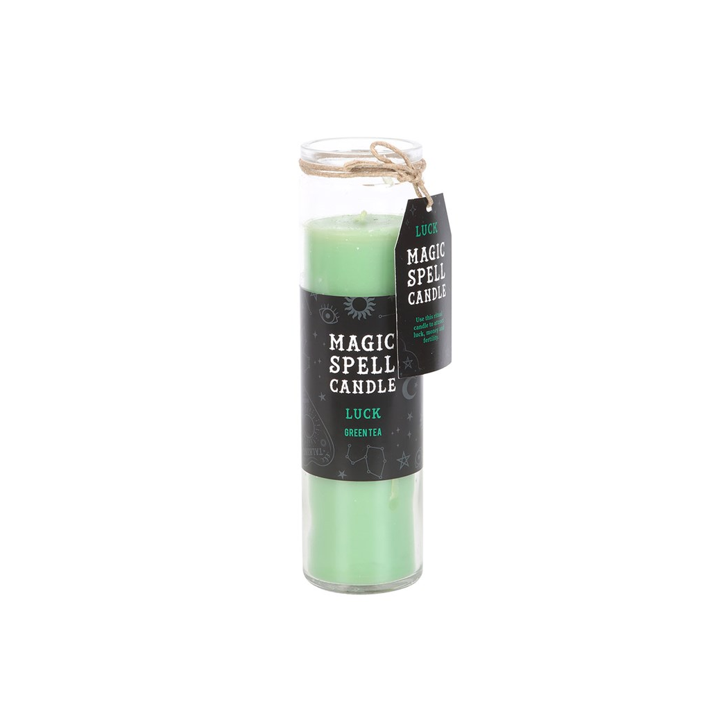 Luck Green Tea Magic Spell Tube Candle N/A