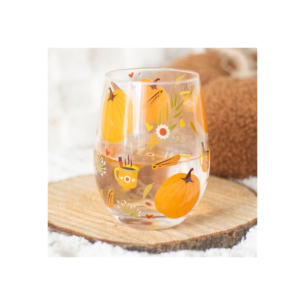 Autumn Days Print Stemless Glass N/A