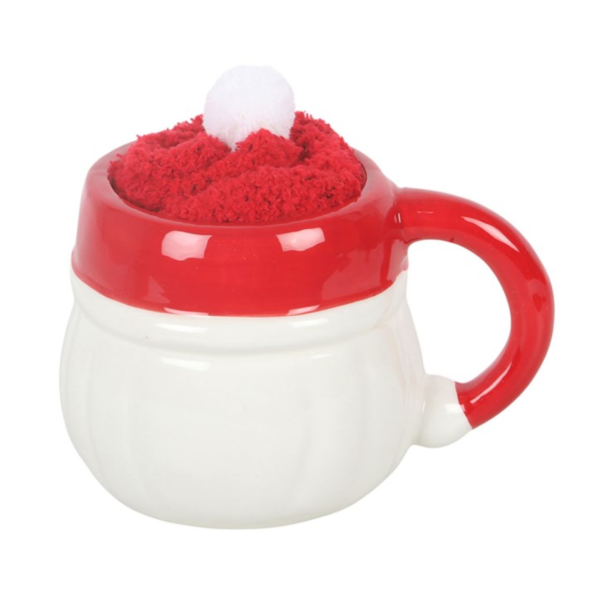 Jolly Santa Christmas Mug and Socks Set N/A