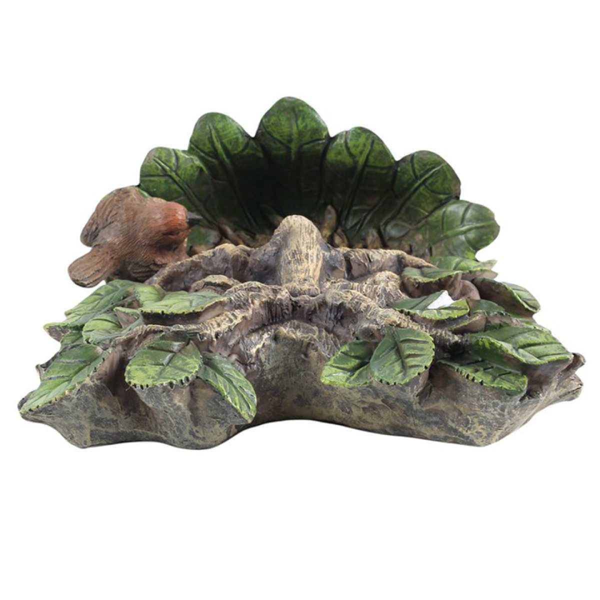 Green Man Wall Bird Bath N/A