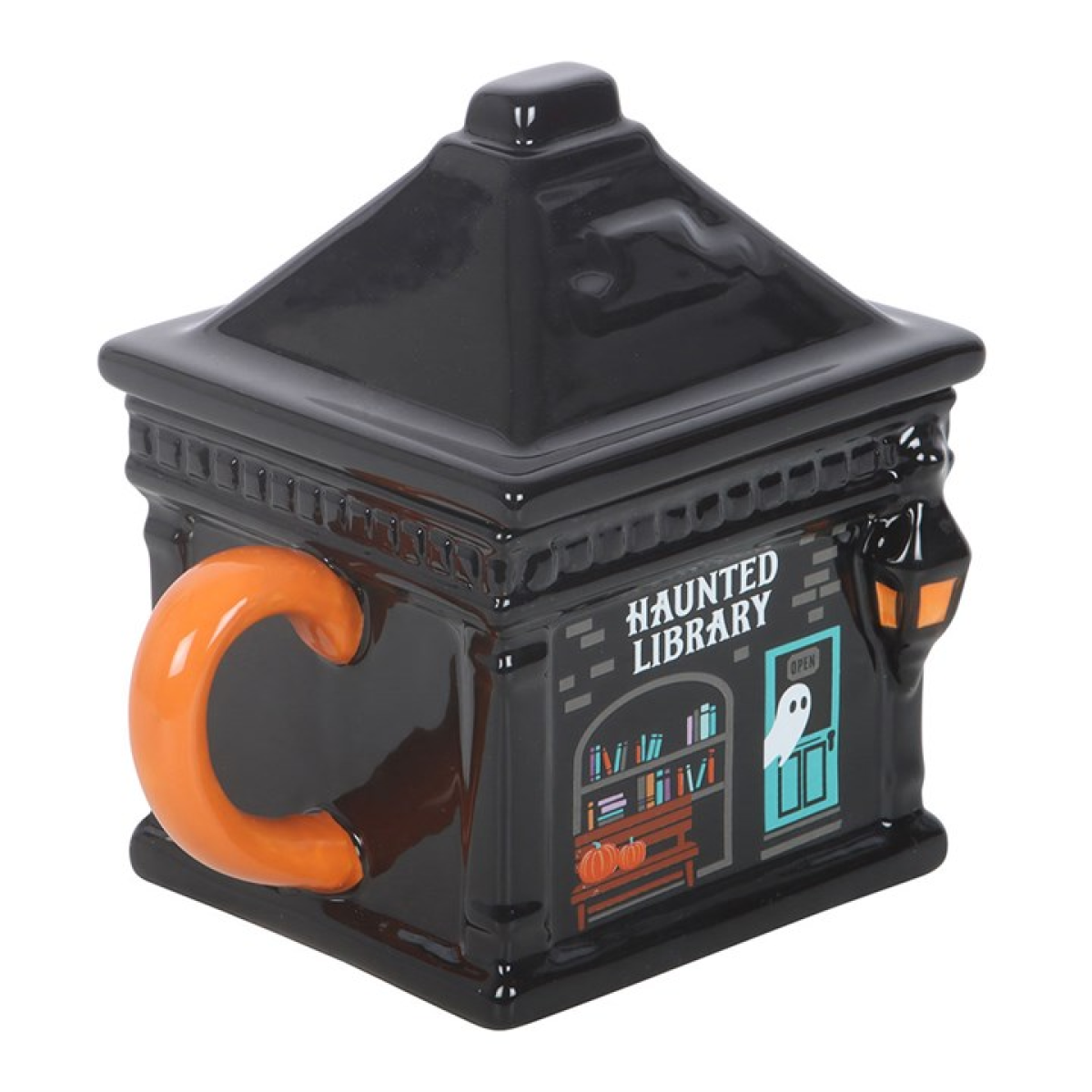 Haunted Library Lidded Mug N/A
